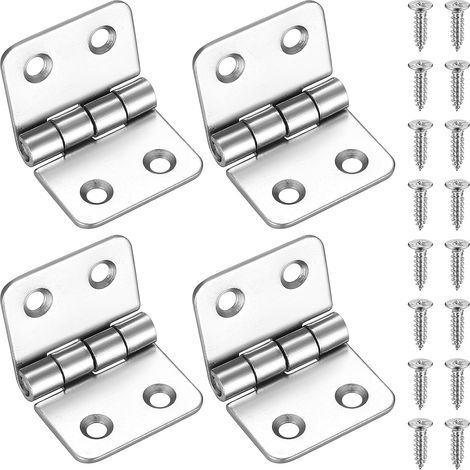 bisagras plegables de acero inoxidable, de alta resistencia, para puertas de madera, ventanas, armarios y portones de jardín. (1/5)