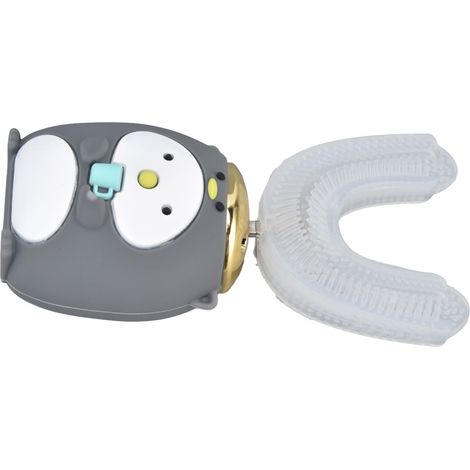 Brosse à dents enfant automatique en forme de U, 5 modes de nettoyage et mémoire intelligente pour une hygiène bucco-dentaire 360°