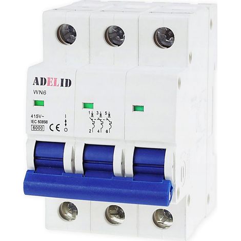 LS-Schalter Leitungsschutzschalter Sicherungsautomat 3-polig C 20A 230/400V AC (1/3)