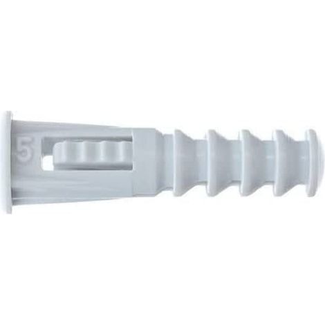 Cheville avec Collerette, 5mm x 22mm, Gris, Boîte de 250