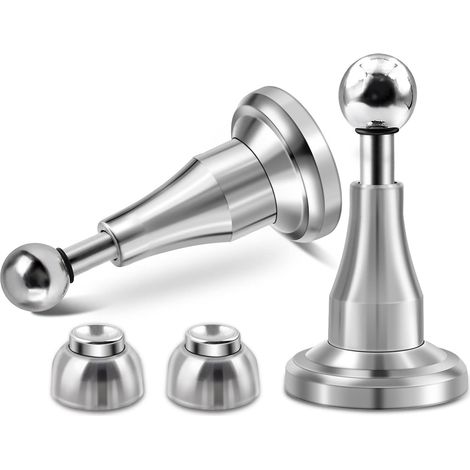 CSPARKV 1 Magnetischer Türstopper, magnetischer Türschnäpper mit hydraulischer Stoßdämpfung, robuster Edelstahl, magnetischer Türhalter zum Offenhalten der Tür, Türstopper
