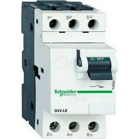 Schneider GV2LE04 Motor circuit breaker GV2LE 0.63 A 3P 3d magnetic release