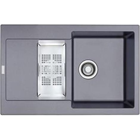 Franke Einbauspüle Maris MRG 651-78 Fragranit+ Steingrau Excenterbedienung (Druckknopf) (1/3)