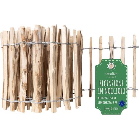 Recinzione Nocciolo 35x5 m - Spazio Listelli 3-5 cm