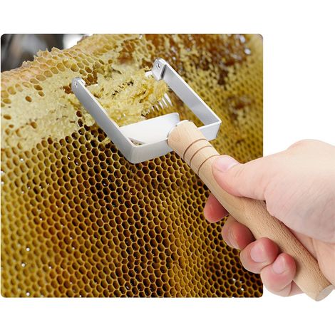 Fourchette À Décaper - Fourchette À Aiguilles Pour Cadres De Ruche - Équilibrée - Bois Et Acier Inoxydable - 1 Pièce (1/5)