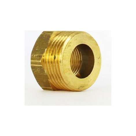 Watts – Raccord de robinetterie mamelon laiton réduit mâle/femelle 3/8"-1/4" – Étanchéité avec ruban téflon – Installation sanitaire et chauffage