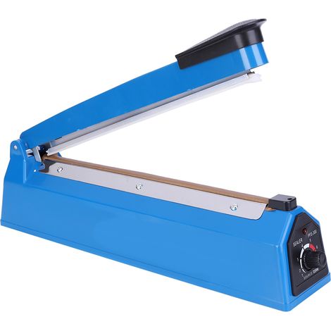 Scelleuse thermique manuelle PFS-300 400 W, machine de scellage à impulsion pour sacs d'emballage plastique de 30 cm (12 pouces), prise UE 220 V (1/5)