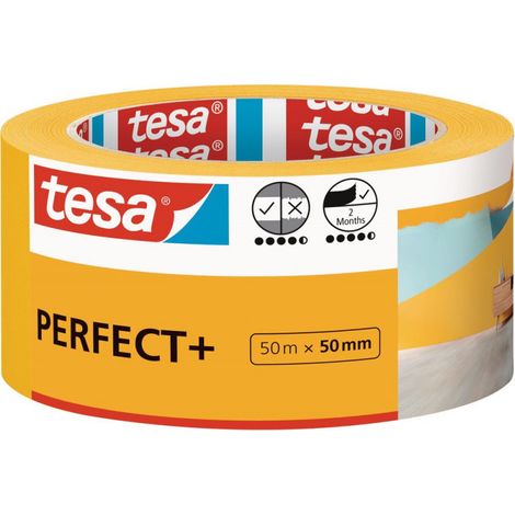 Cinta de enmascarar para pintores tesa PERFECT+ 50 m x 50 mm (1/2)