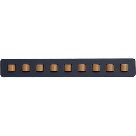 Support à lunettes - Organisateur de lunettes de soleil - Porte-lunettes - Bois et cuir PU - Zwart - 405.52.5 cm - Présentoir pour lunettes de soleil - Porte-lunettes - Pour chambre à coucher, salon - (1/5)