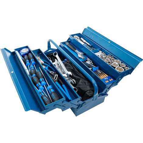 BGS caja de herramientas metálica incl. surtido de herramientas 137 pzs. - 3340 (1/4)
