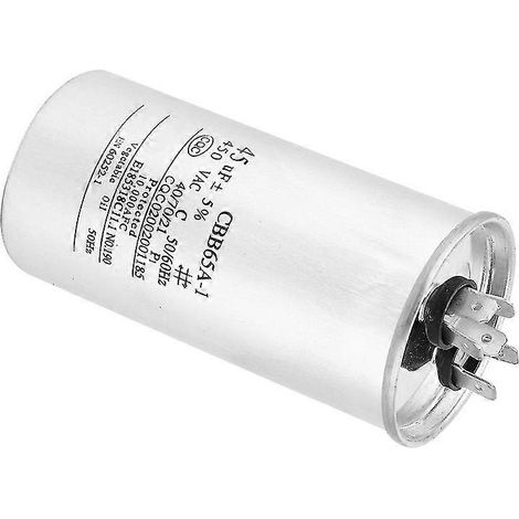 Condensateur CBB65 45 µF 450 V pour compresseur de climatisation (démarrage) p20241126279