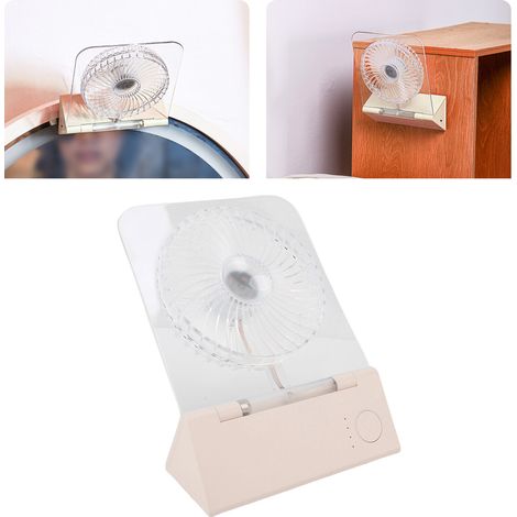 Ventilador de pared magnético y transparente con luz pulsante multicolor, 4 velocidades, funcionamiento silencioso, ventilación portátil para oficina y camping. (1/5)