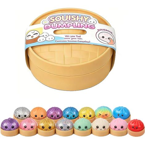 Gnocchi Squishy, Gnocchi Squishy Glitter, Tensione Di Rilascio Della Palla Morbida Antistress, Sorpresa Divertente Per Le Giornate Indaffarate, Per Ufficio A Casa (casuale 1 pz) (1/5)