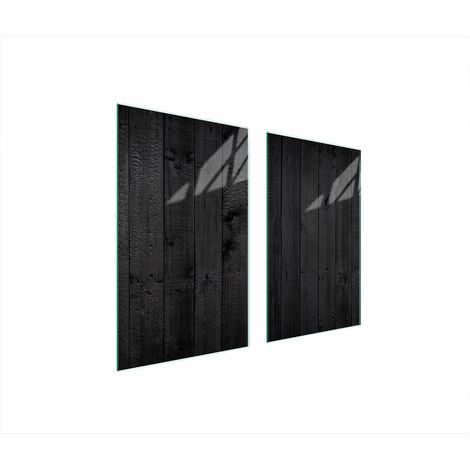 Plaque de protection en verre trempé pour poêle à bois 75x52 cm – Résistante aux températures élevées – Protection anti-éclaboussures