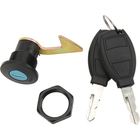 Scooter raccord queue serrure aluminium plastique universel pour motos électriques stockage TrunkC crochet plié (1/5)
