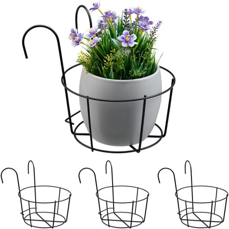 4er-Set Blumentopfhalter für den Balkon
