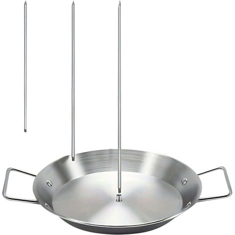 Plaque de cuisson verticale en acier inoxydable 304 avec brochettes Convient pour griller des brochettes de viande, des roulés de viande et des plats cuits au four. (1/5)