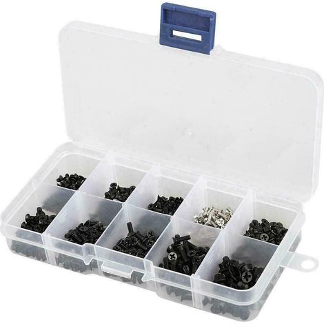 Juego de 500 tornillos pequeños para portátil, juego de tornillos M2, M2.5 y M3 para ordenador. (1/5)