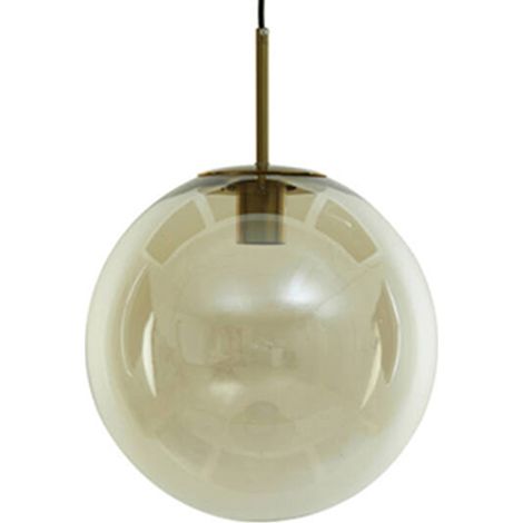Light & Living - lámpara colgante - Medina - bronce - vidrio - Ø (1/3)