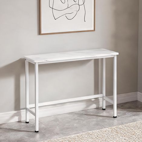 Console en panneau de particules métal 75 x 24 x 76 cm (1/5)