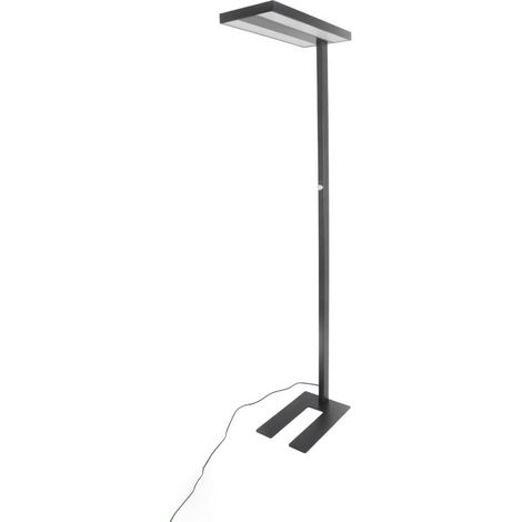 LED Floor Lampdimmable 'Logan Basic' made of Aluminium for Office & Workroom