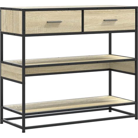 Maison Exclusive - Tavolo Consolle Rovere Sonoma 90x35x80 cm in Legno Multistrato