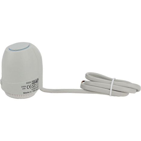 Collecteur d'actionneur thermique électrique 2W, vanne thermostatique étanche IP54 pour chauffage au sol, compatible avec les systèmes de chauffage 230V. Qualité. (1/5)