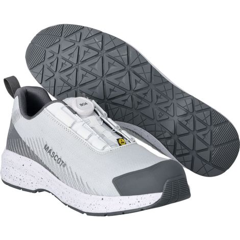 Mascot ESD-Sicherheitshalbschuh FOOTWEAR CUSTOMIZED F1601-909 S1PS Gr. 37 white/stone grey