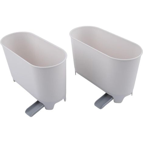 Lot de 4 Paniers Evier, PP, Blanc, Filtre, Cuisine, Drain, Robuste, Reutilisable, Protection (1/5)