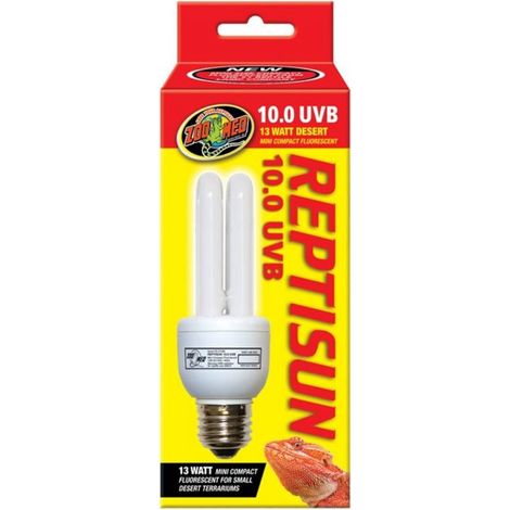 Lampadina Reptisun 10.0 MiniCompact 13W fluorescente per piccoli terrari tropicali