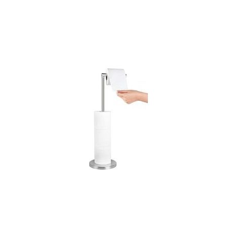 Porte-Papier Toilette sur Pied - Support 5 Rouleaux, Acier Inoxydable, Design Moderne et Pratique pour Salle de Bain (1/4)