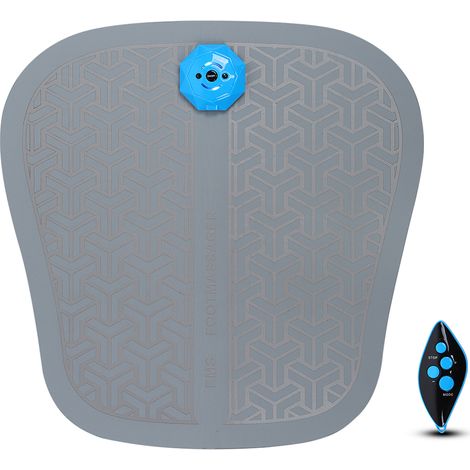 Lot de 2 Coussin Massage Pieds EMS Électrique Télécommande Stimulateur Musculaire Soulagement Douleur Gris (1/5)