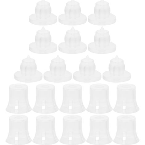 Vis D'écartement en Plastique Transparent, Fixation Invisible pour Panneau, Lot de 10 Pièces, Montage Facile pour Projets D'affichage et Tableau en Verre, Vis pour Abattant Wc (1/5)