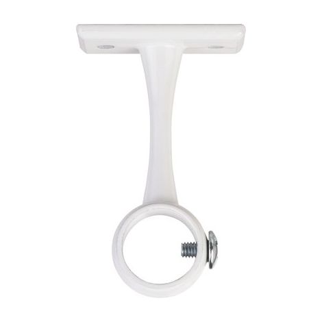 Support de tube rond acier blanc