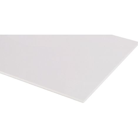 Rs Pro – Plaque PVC 600mm x 600mm x 2.5mm – Épaisseur 2.5mm – Résistance à la traction 54 MPa – Finition satinée/brillante