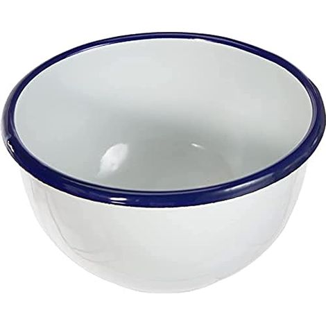 Ciotola Ibili 14 cm in acciaio smaltato bianco (1/4)