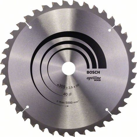 Bosch PRO Wood Kreissägeblatt, 305 x 2,5 x 30 mm, T40