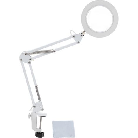 5X Loupe Pince Pliante LumièRe Loupe avec LumièRe Pince RéGlable Lampe 3 TempéRature De Couleur 11 Luminosité pour La Maison. (1/4)