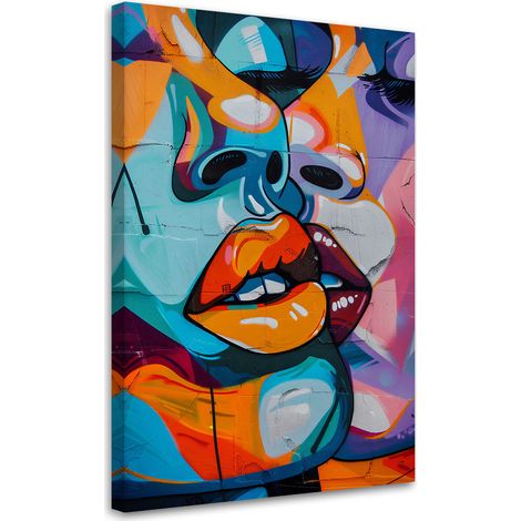 Tableau sur toile Tableau sur toile Visages abstraits 70x100 (1/5)