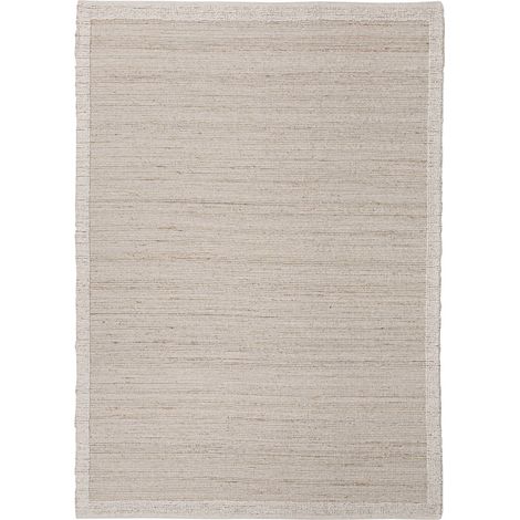 Tapis classique en laine et jute crème - crème et naturel (1/5)
