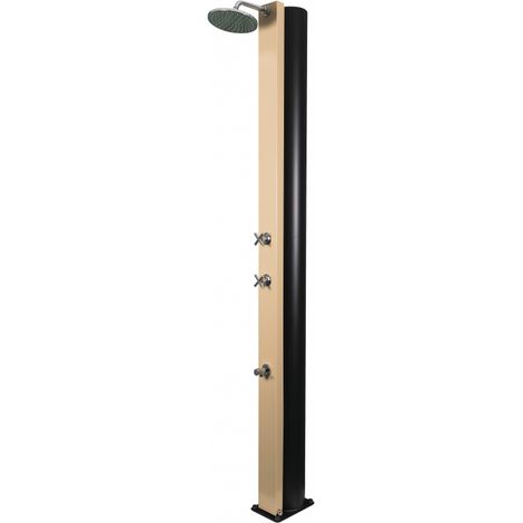 Douche de piscine solaire CROSS Beige avec rince pieds 40L (1/5)