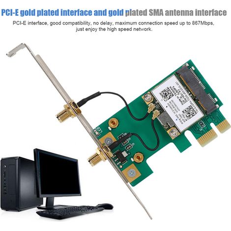 Gigabit-Ethernet, ausgestattet mit einer Bluetooth 5.3 Wireless-Adapterkarte für Hochgeschwindigkeitsverbindungen, einem Qualcomm QCA9005 Chip und hervorragender Dualband-Leistung.