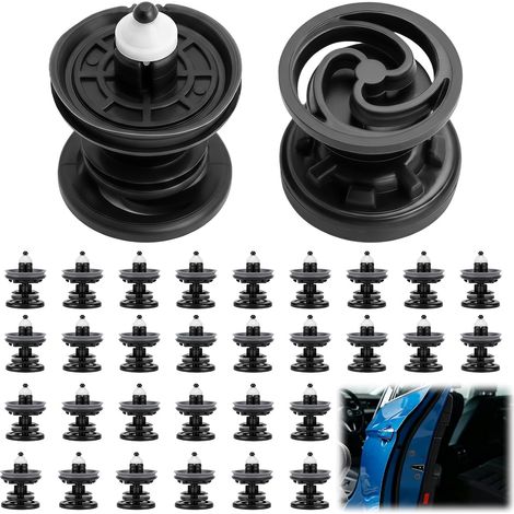 Clips de Fixation Voiture 30 Pièces, Rivets Plastique pour Panneaux de Portes et Garnitures, Attaches Auto pour Carrosserie, Remplacement Pièce Automobile (1/5)