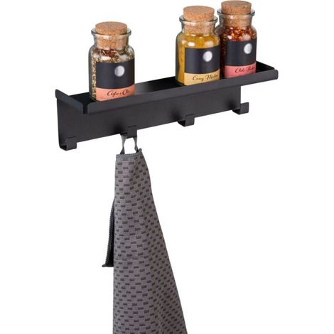 Wieszak Magnétique porte-ustensiles noir mat
