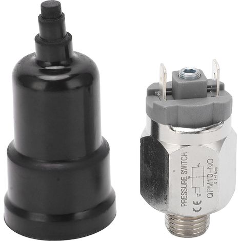 Pressostat pneumatique à membrane réglable, filetage 1/2 po, avec manchon en caoutchouc (1/5)