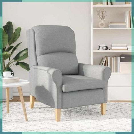 42009840 fauteuil Gris clair 76 x 94 x 102 cm tissu (1/5)