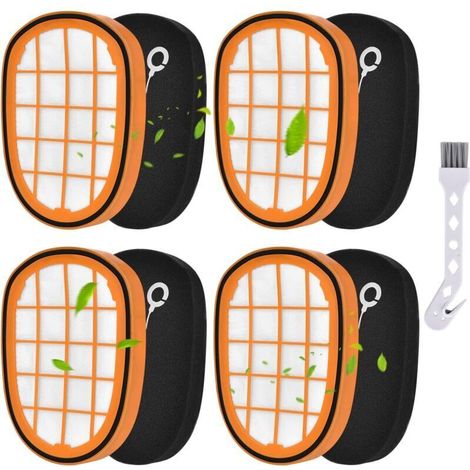 Lot de 4 filtres pour aspirateur sans fil Philips SpeedPro Max Aqua FC6812 FC6813 FC6822 FC6823 FC6826 FC6723/01 FC6901-FC6904 XC7042/01 XC8045/01 XC8147/01 Filtre pour Philips FC5005/01