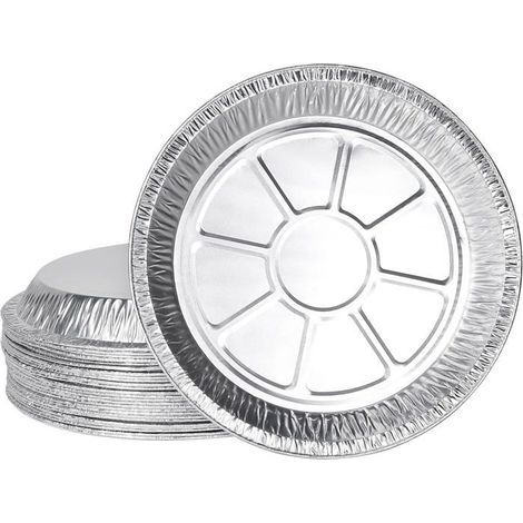 Plats en aluminium, lot de 30, récipient en aluminium jetable, plateaux en aluminium pour la cuisson des gâteaux et la cuisine (1/5)