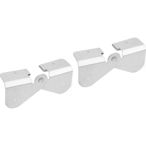 Charnière rabattable en aluminium pour prolongateur de gouttière, installation simple, pour descente carrée rectangulaire (1/5)