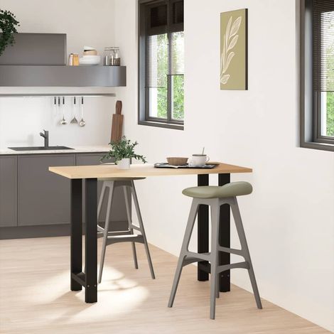 Pied de meuble,Pieds de table de bar Noir 2 pièces 40 x (90-91) cm Acier CFW52809 (1/5)